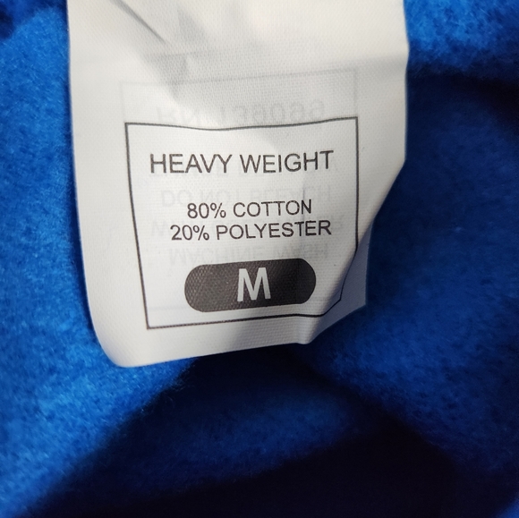 Mens Royal Blue Zipper Hoodie - Picture 2 of 2